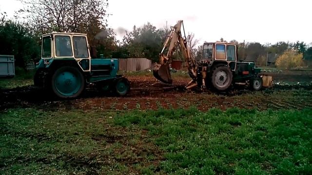 Экскаватор ЭО 2621 на базе Трактора ЮМЗ и ЮМЗ-6КЛ смотреть онлайн