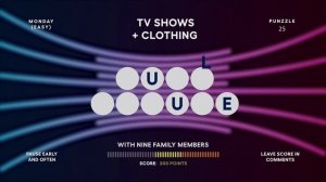 Punzzle #25: TV Shows + Clothing (1 of 3: Easy)