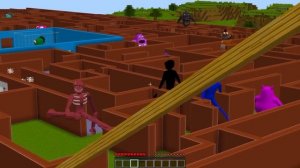 НУБ И ПРО В ЛАБИРИНТЕ ДЕТСКИЙ САД БАНБАН 3 И DOORS ДВЕРИ РОБЛОКС GARTEN OF BAN BAN 3 в МАЙНКРАФТ