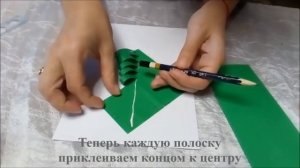 Мастер класс Как сделать новогоднюю открытку из бумаги