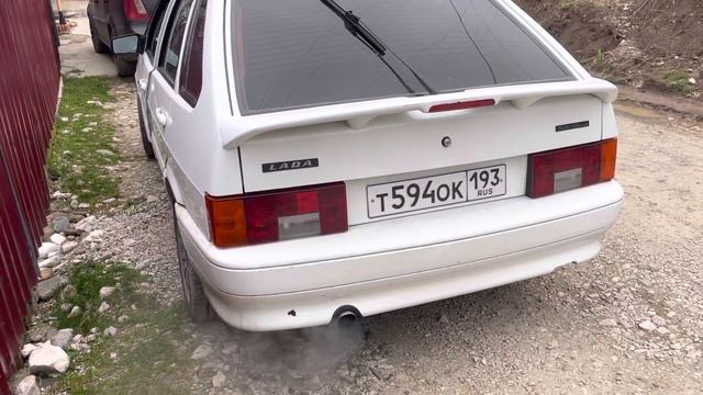 3х л сын бьет в отсечку ваз 2114v16 выхлоп резонатор дк-про задняя банка стингер Насадка грантаспор смотреть онлайн