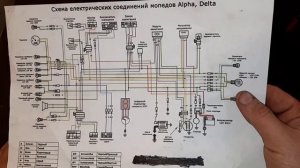 Мопед альфа проводка как работает свет