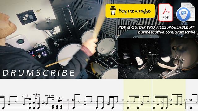 This Love - Pantera | DRUM SCORE Sheet Music Play-Along | DRUMSCRIBE смотреть онлайн