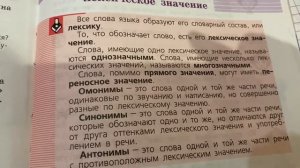 Русский язык/6 класс/Тема: Слово и его лексическое значение/Правила/23.09.20