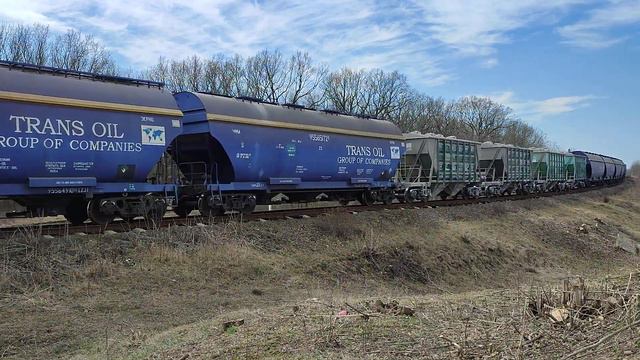 TE33AC-2011 [УЗ-CFM] Грузовой поезд | Freight train смотреть онлайн