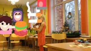 Девочка курит прямо на выступлениях в школе!!!!