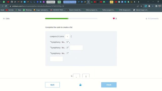 51 Lists | Introduction to Python | Sololearn