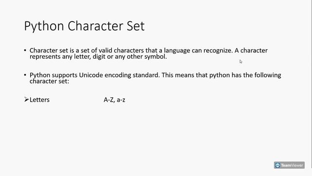 python character set