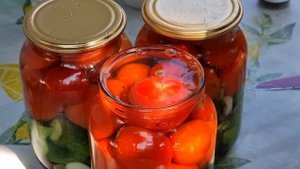 Любимая заготовка! АССОРТИ ОГУРЦЫ С ПОМИДОРАМИ НА ЗИМУ! Идеальный маринад!