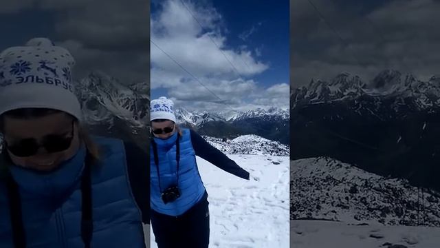 1 июля 2019. Эльбрус, высота 3500 метров, станция канатной дороги Мир