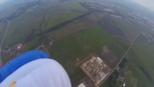Прыжки с парашютом в Перми. Учебный прыжок. Построение этажерки