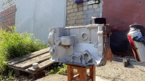 Красим блок ваз 2107, на колхозе )