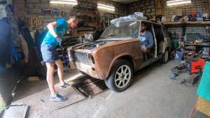 Запуск Ваз с кривого стартера.