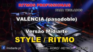 ♫ Ritmo / Style - VALÊNCIA (pasodoble) - Versão Midiarte