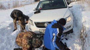 Tiguan off road в снегу