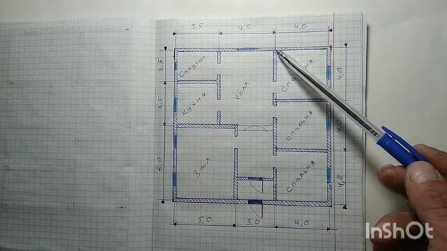 ПРОЕКТ УДОБНОГО ОДНОЭТАЖНОГО ДОМА.12×12 м. смотреть онлайн