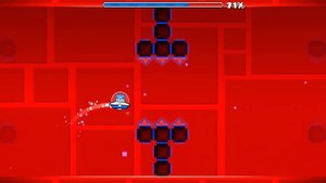 Я попросил игроков построить челлендж на НЛО в Geometry Dash