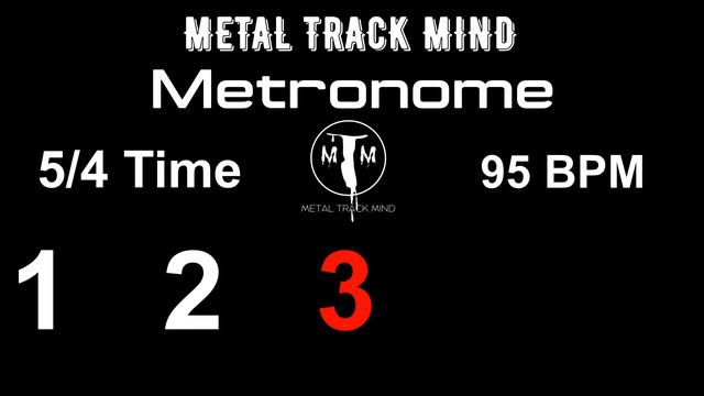 Metronome 5/4 Time 95 BPM visual numbers смотреть онлайн