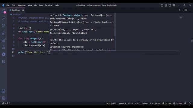 Python program from the given list having a number and its cube in each tuple. #python #coding