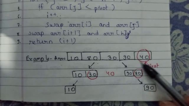 3. Quick sort algorithm in HINDI | Example | Analysis of Algorithm | DAA | Tech Classes