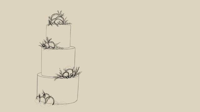 Wedding Cake Sketch Process смотреть онлайн