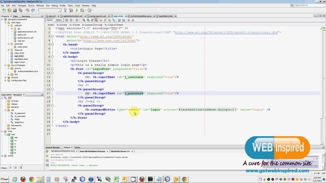JAVA TUTORIAL: Spring 3 security on a JSF 2 example. смотреть онлайн