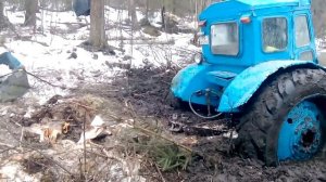 как быстро утопить трактор т 40 в болоте)