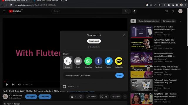 How to Embed iFrame In Flutter Web || HTML Code in Flutter #flutter #flutterwidgets