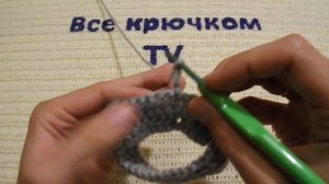 Шарф Снуд (хомут) широкой резинкой по кругу  Вязание крючком для начинающих Все крючком TV