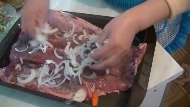 Запеченая рыба Сазан в духовке с овощами