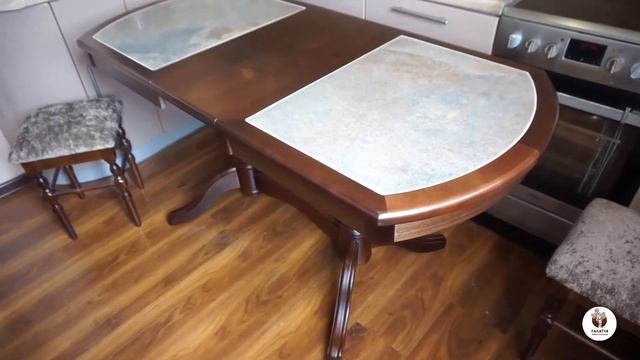 Стол с керамогранитом массив берёзы
