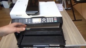 Remove install Replacing toner cartridge Ricoh SP 213