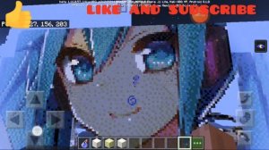 Anime Girl statue in minecraft