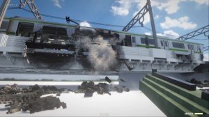 РАЗРУШИЛ ОБНОВЛЕННЫЙ РАБОЧИЙ ПОЕЗД НА СТАНЦИИ! TEARDOWN