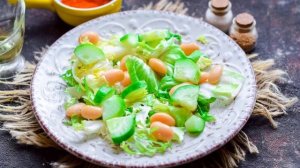 Салат с тунцом и белой фасолью