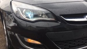 Opel Astra J ( рестайлинг ) Работа правой фары ксенон ( XENON )