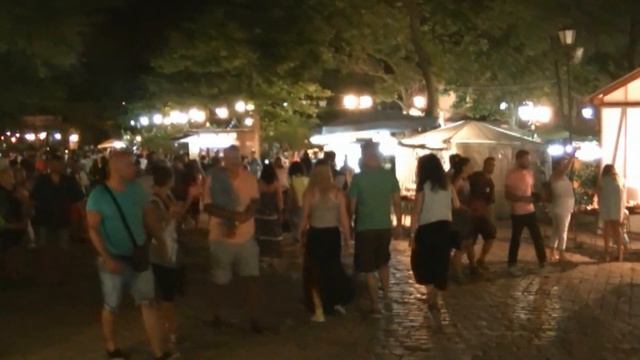 Болгария Созополь Зарисовки ночного города