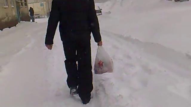 зима в Норильске