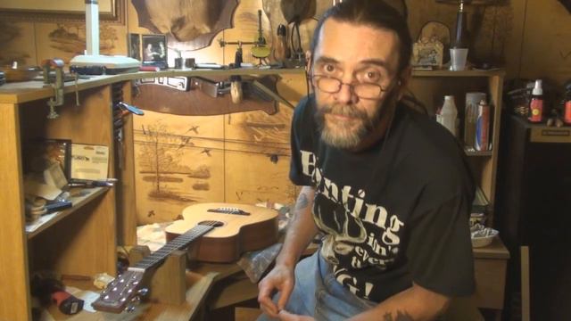 Little Martin LX1 acoustic guitar setup and gets pick guard neck relief set смотреть онлайн