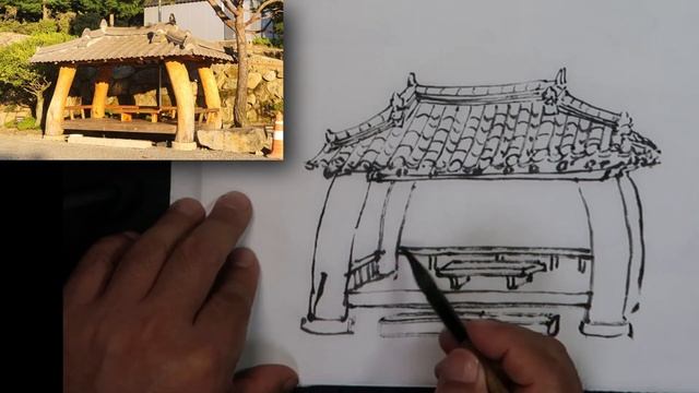 [향토스케치] 정자그리기｜8 elements of composition｜회화육법｜繪畫六法｜한지hanji｜figure｜ #318 смотреть онлайн