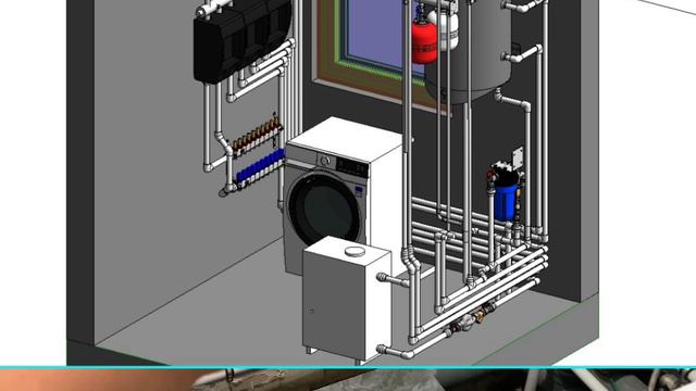 Реконструкция котельной.3D проект. 64nasosa