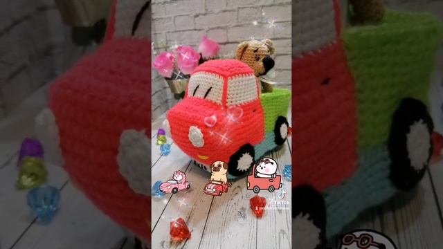 Машинки вязаные ручной работы амигуруми ???