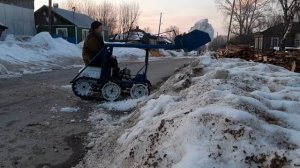 Самоделка минитрактор на гусеницах