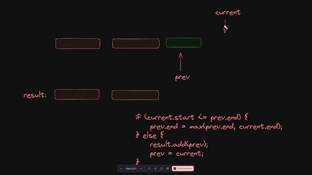 Задача с собеседования в Google  (FAANG): Слияние интервалов. Leetcode 56: Merge Intervals.