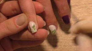 Рисуем Сирень Топ удивительный дизайн ногтей Красивый и простой Nail art design manicure