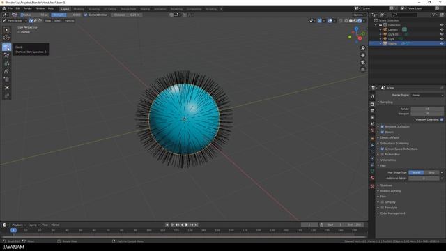 Blender 2.8 Hair Beginner Tutorial смотреть онлайн