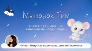 Мышонок Тим | Аудиосказки на ночь | Засыпательная сказка