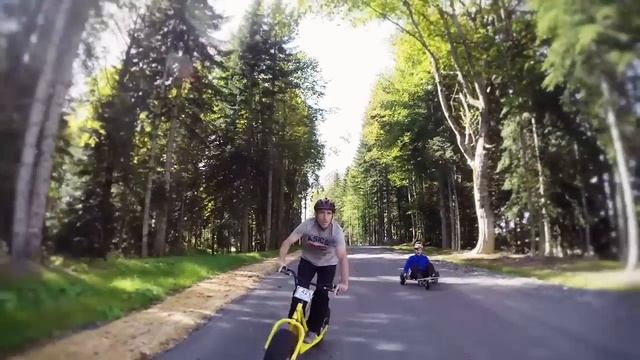 Маунтинборд, Горный самокат,Летние санки смотреть онлайн