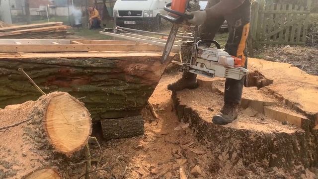 Шесть кубов дуба на слэбы за один день. Часть 2 смотреть онлайн