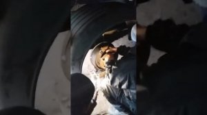 Как снять шпильку на ступице заднее колесо.на газоне